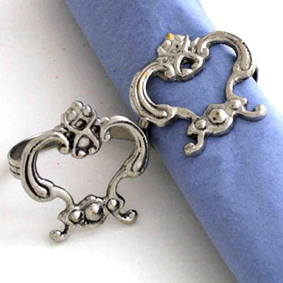 Nickel Napkin Ring - Set of 6