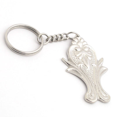 Nickel Victorian Keyring - Set of 6
