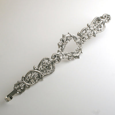 Nickel Heart Wreath Holder - Set of 2