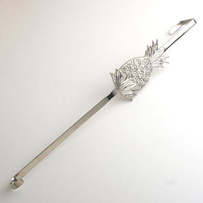 Nickel Pineapple Wreath Holder - Set of 2