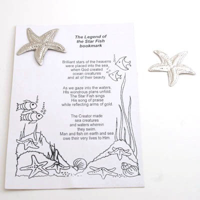 Card With Starfish - Set of 12