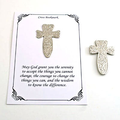 Card With Cross Bookmark - Set of 12