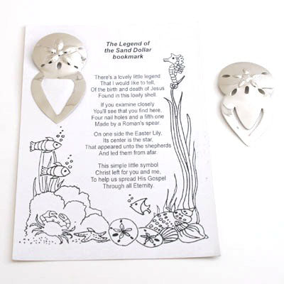 Card With Sand Dollar - Set of 12