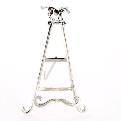 Nickel Easel With Horse - Set of 2