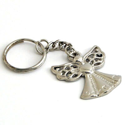 Nickel Angel Key Ring - Set of 6
