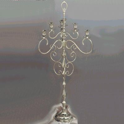 Nickel 7 Arm Candle Holder
