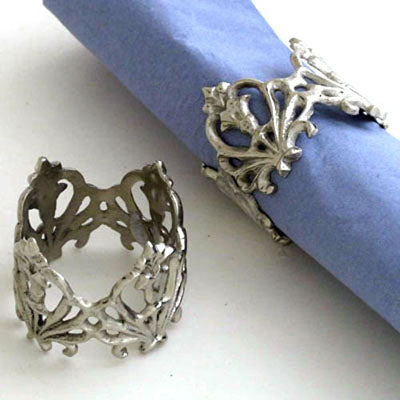 Nickel Napkin Ring - Set of 6