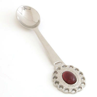 Nickel Spoon Ruby Stone - Set of 6 – Liards