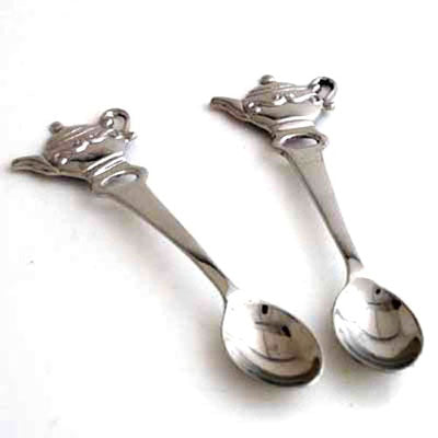 Nickel Teapot Spoon - Set of 12