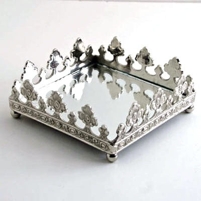 Nickel Tissue Box Holder