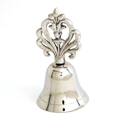 Nickel 4" Victorian Bell - Set of 3