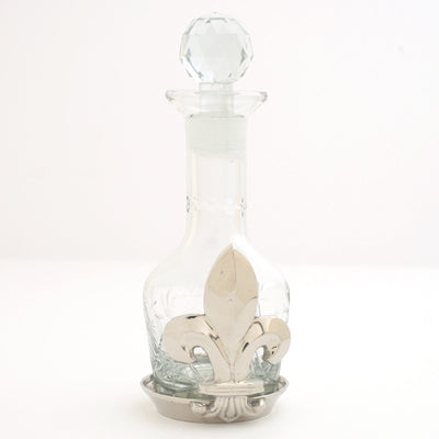 6" Bottle With Fleur De Lis