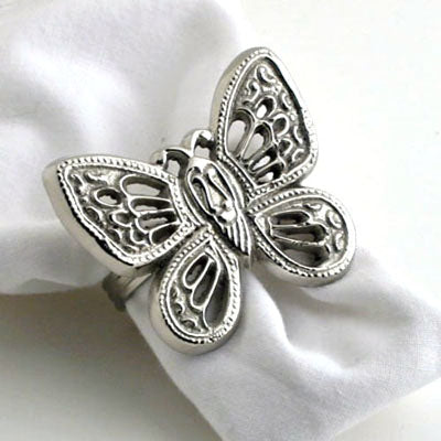 Nickel Napkin Ring - Set of 4