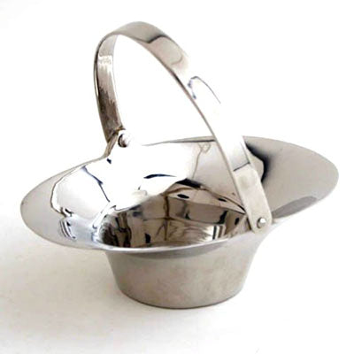 Nickel Oval Favor Basket - Set of 6