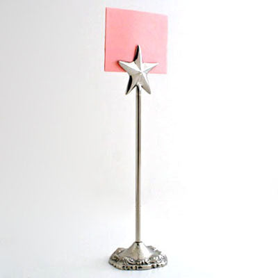 Nickel Star Table Number - Set of 4