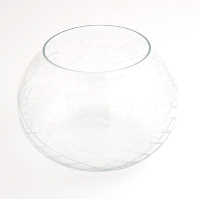 Engraved Glass Bowl